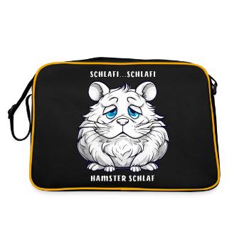 SCHLAFI SCHLAFI HAMSTER SLEEP - Retro Bag - black/gold - Back