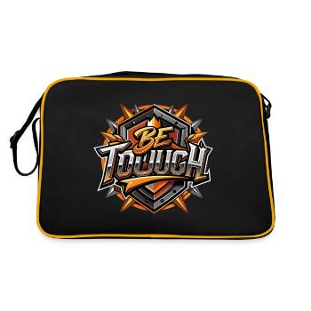 BE TOUGH - Retro Bag - black/gold - Back