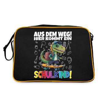 School Child 2024 School Enrollment Back to School - Retro Bag - black/gold - Back