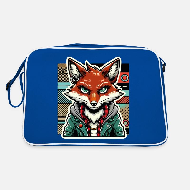 Retro Fuchs Hipster Design Retro Tasche