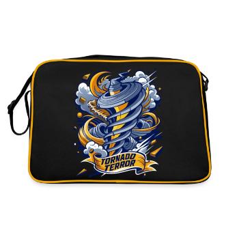 TERREUR DE LA TORNADE - Sac Retro - noir/or - Dos