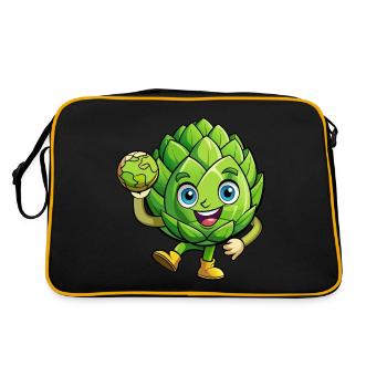ARTICHOKES, GLOBE TRORRER - Retro Bag - black/gold - Back
