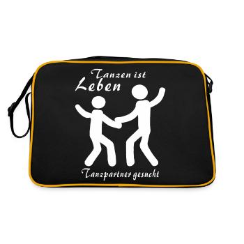 Dancing is life - Retro Bag - black/gold - Back