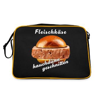 Meatloaf sliced wafer-thin - Retro Bag - black/gold - Back
