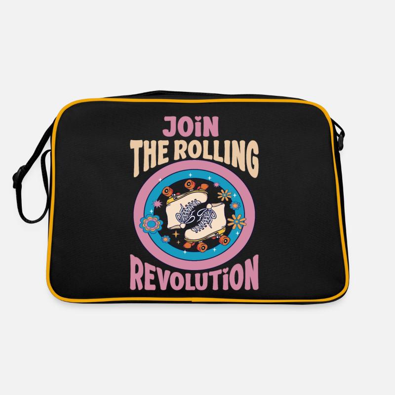 Roller Skating Skate Join The Rolling Revolution Retro Bag