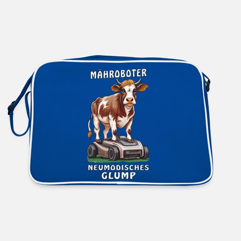 COW ROBOTIC LAWNMOWER NEWFANGLED GLUMP Retro Bag