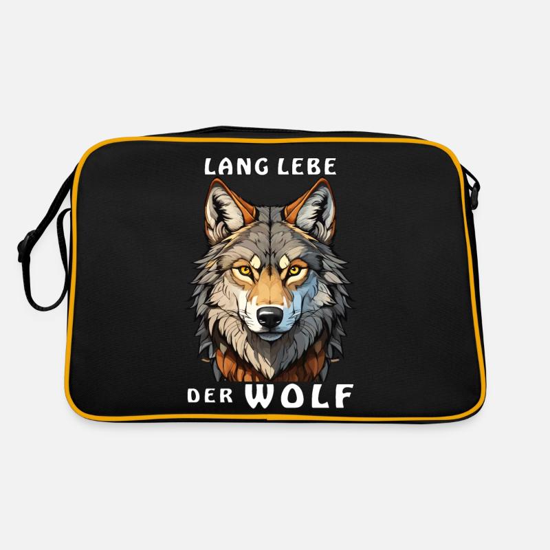 LANG LEBE DER WOLF Retro Tasche