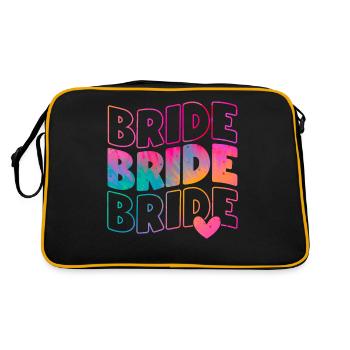 EVJF Enterrement Vie de Jeune Fille Future Mariée - Sac Retro - noir/or - Dos
