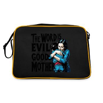 MUTTER, DIE EINZIGE GUTE IST MUTTER - Retro Tasche - Schwarz/Gold - Hinten