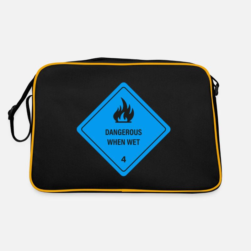 Nass und in Flammen! Retro Tasche