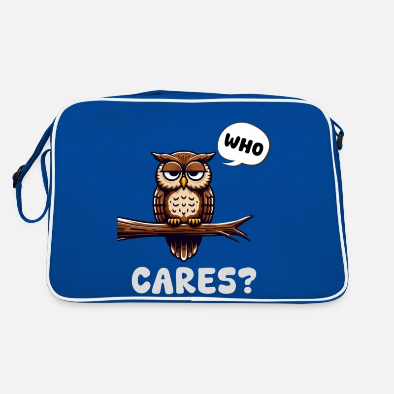 gernevte Eule #whocares Retro Tasche