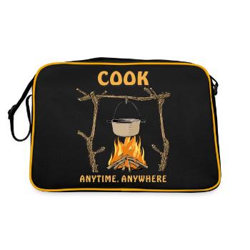 CUISINEZ AU FOYER N’IMPORTE QUAND, N’IMPORTE OÙ - Sac Retro - noir/or - Dos