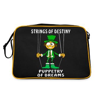 STRINGS OF DESTINY PUPPETRY OF DREAMS - Retro Bag - black/gold - Back