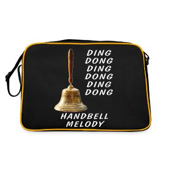DING DONG HANDBELL MELODY - Retro Bag - black/gold - Back