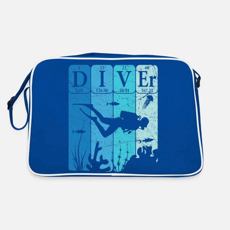 Scuba Diver Periodic Table Elements Retro Retro Bag