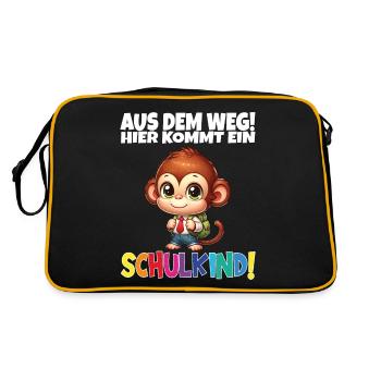 School Child 2024 School Enrollment Back to School - Retro Bag - black/gold - Back