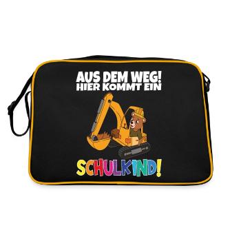 School Child 2024 School Enrollment Back to School - Retro Bag - black/gold - Back