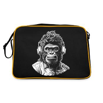 T-shirt urbain Gorilla Groove avec touche hip-hop - Sac Retro - noir/or - Dos