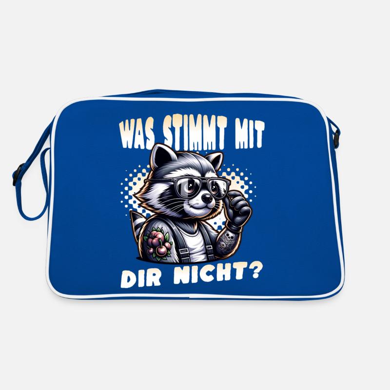 Ich hasse Menschen - Was stimmt denn mit dir nicht Retro Tasche