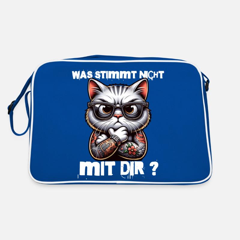 Ich hasse Menschen - Was stimmt denn mit dir nicht Retro Tasche