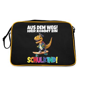 School Child 2024 School Enrollment Back to School - Retro Bag - black/gold - Back