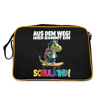 School Child 2024 School Enrollment Back to School - Retro Bag - black/gold - Back