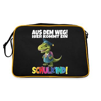 School Child 2024 School Enrollment Back to School - Retro Bag - black/gold - Back