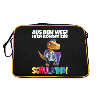 School Child 2024 School Enrollment Back to School - Retro Bag - black/gold - Back