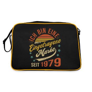 45e anniversaire J’ai 45 ans de marque déposée - Sac Retro - noir/or - Dos
