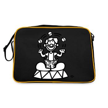 A clown - Retro Bag - black/gold - Back