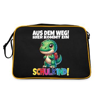 Écolier 2024 entrant à l'école - Sac Retro - noir/or - Dos