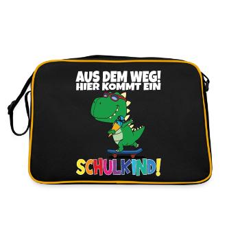 Écolier 2024 entrant à l'école - Sac Retro - noir/or - Dos