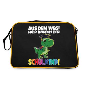 Écolier 2024 entrant à l'école - Sac Retro - noir/or - Dos