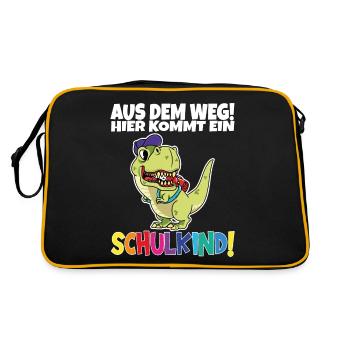Écolier 2024 entrant à l'école - Sac Retro - noir/or - Dos