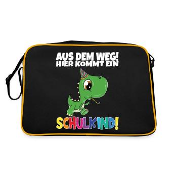 Écolier 2024 entrant à l'école - Sac Retro - noir/or - Dos