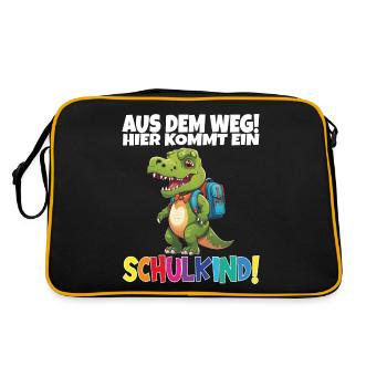Écolier 2024 entrant à l'école - Sac Retro - noir/or - Dos