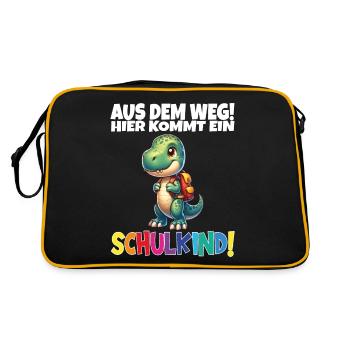 Écolier 2024 entrant à l'école - Sac Retro - noir/or - Dos