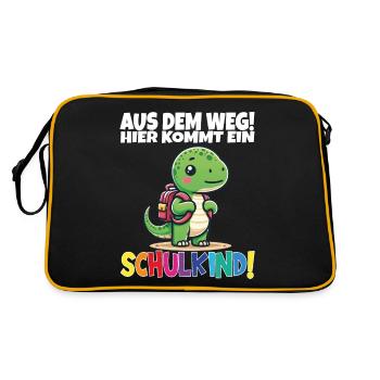 Écolier 2024 entrant à l'école - Sac Retro - noir/or - Dos