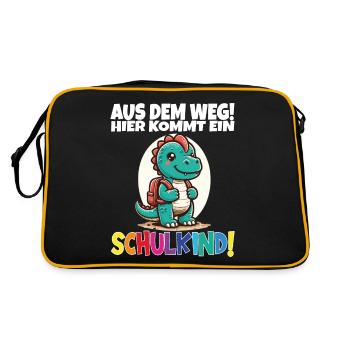 Écolier 2024 entrant à l'école - Sac Retro - noir/or - Dos