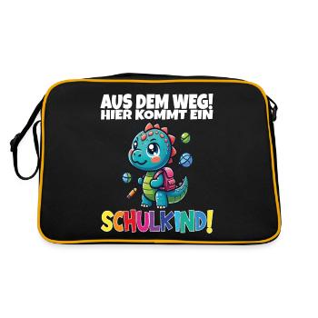 Écolier 2024 entrant à l'école - Sac Retro - noir/or - Dos