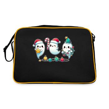 Ghosts for Christmas ghosts - Retro Bag - black/gold - Back