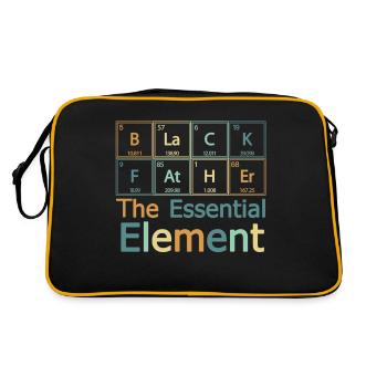 Tableau périodique des éléments essentiels du père noir - Sac Retro - noir/or - Dos