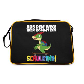 Écolier 2024 entrant à l'école - Sac Retro - noir/or - Dos