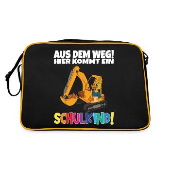 Écolier 2024 entrant à l'école - Sac Retro - noir/or - Dos