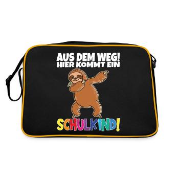 Écolier 2024 entrant à l'école - Sac Retro - noir/or - Dos