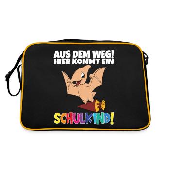 Écolier 2024 entrant à l'école - Sac Retro - noir/or - Dos
