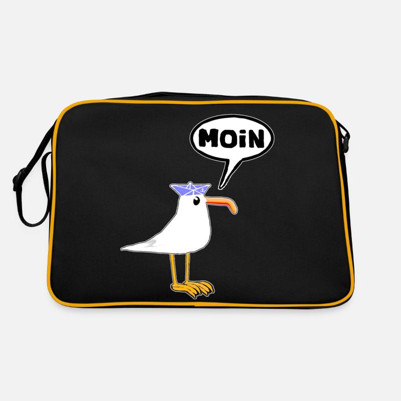 Moin Seagull Bottes en caoutchouc Bottes Speech Bubble Sac Retro