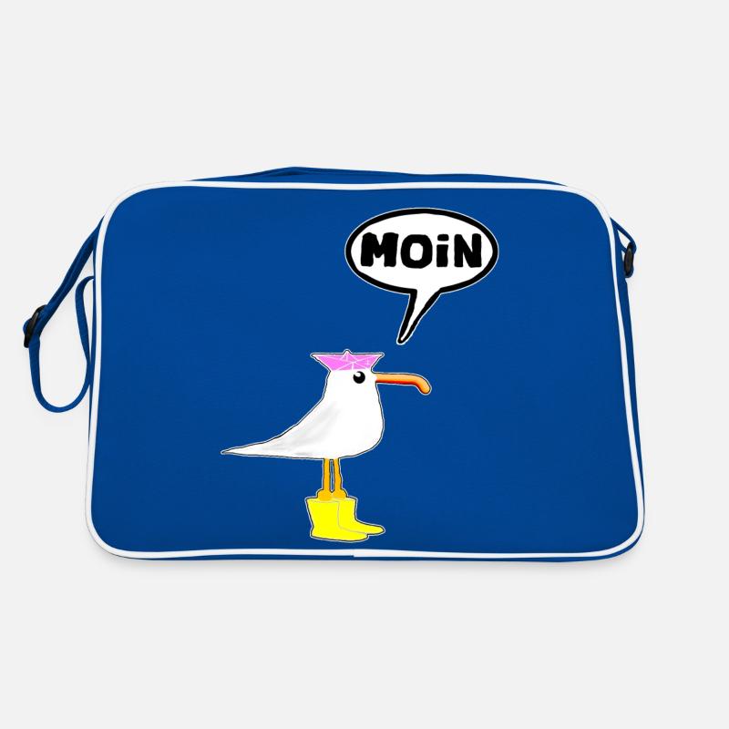 Moin Seagull Boots Speech Bubble Women Rubber Boots Retro Bag