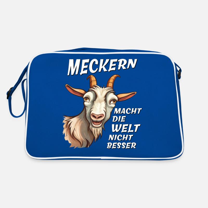 GOAT COMPLAINING DOESN'T MAKE THE WORLD BETTER Retro Bag