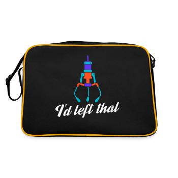 I'd Left That Prize Claw Machine Crane Game - Retro Bag - black/gold - Back